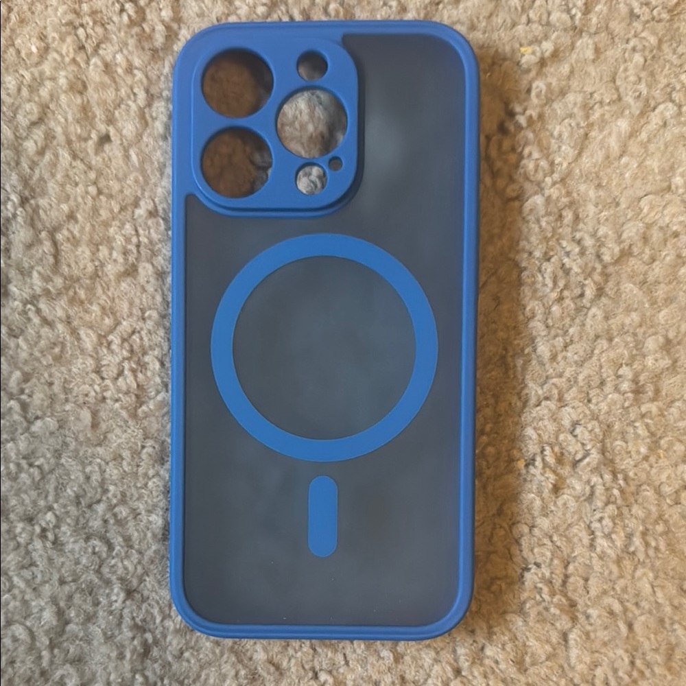 Blue MagSafe Compatible Phone Case